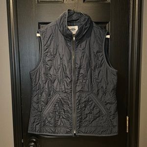 Navy quilted vest